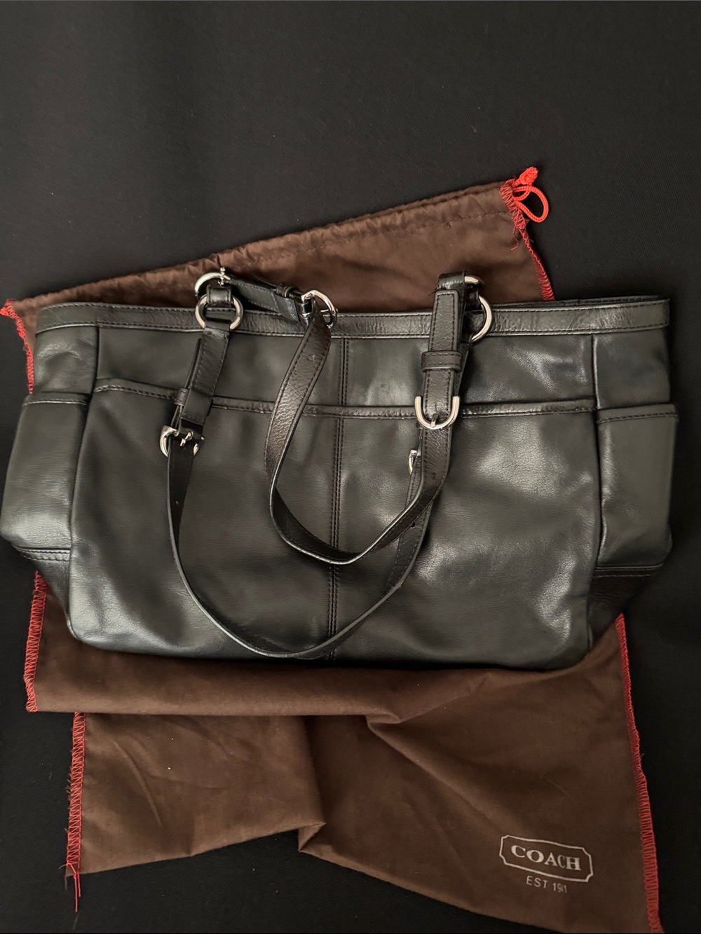 COACH East West Leather Shoulder Bag - Picture 5 of 11